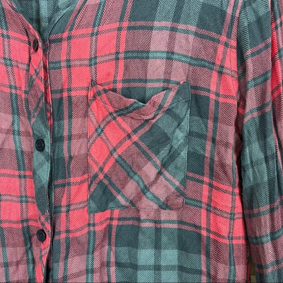 RAILS Blue & Pink Hunter Plaid Button Down Shirt - Picture 5 of 7